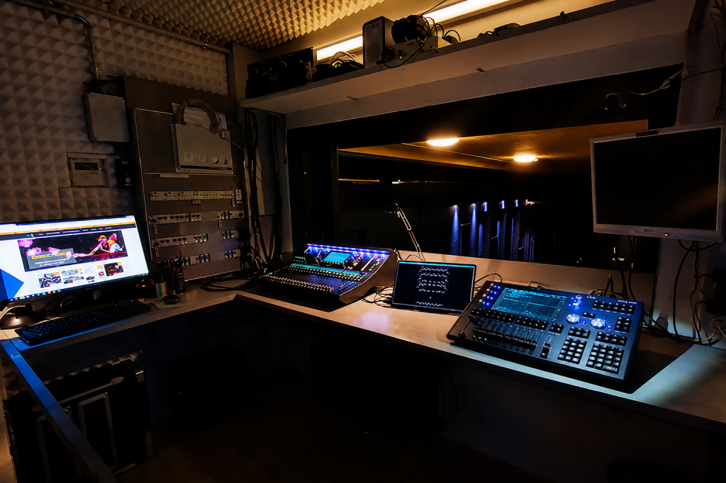 Regia audio e luci del Teatro del Gatto di Ascona